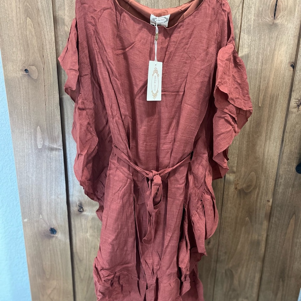 NWT Joyfolie  Jovia girls size 12 Casual Dress in Rust
